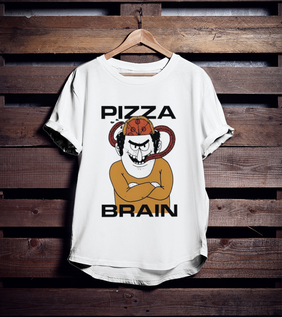 Pizza Brain Cartoon Perry Pizza Hat Monster T-Shirt