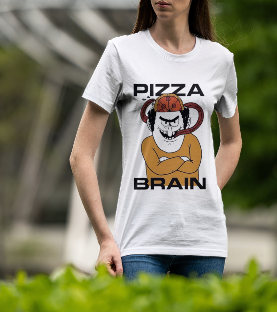 Pizza Brain Cartoon Perry Pizza Hat Monster T-Shirt