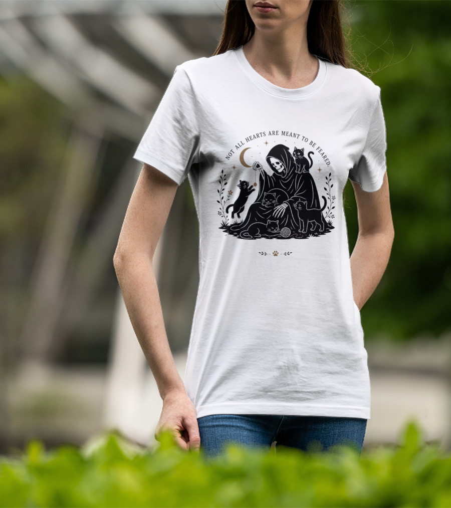 Reaper And Cats Not All Hearts Are Meant To Be Feared Yujin Clothing T-Shirt