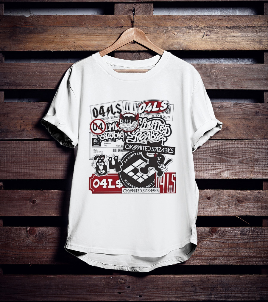 04 Limited Sazabys Sticker Collage Cat Icon O4LS T-Shirt