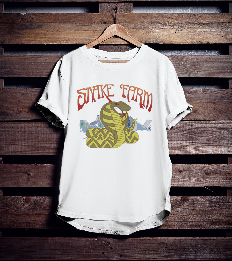 Snake Farm Cobra With Mountains T-Shirt