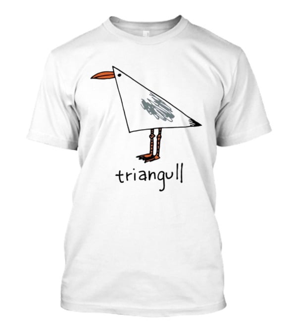 Triangull Triangle Seagull Bird Pun T-Shirt