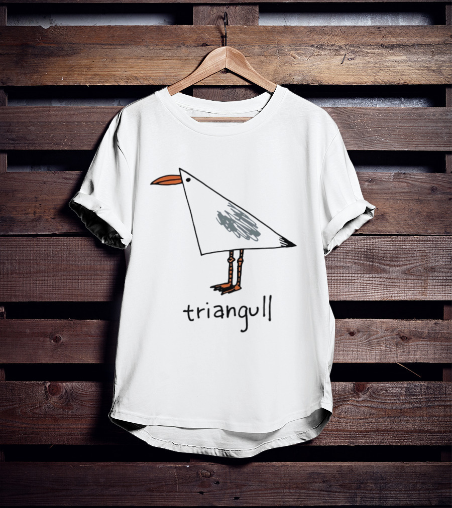 Triangull Triangle Seagull Bird Pun T-Shirt
