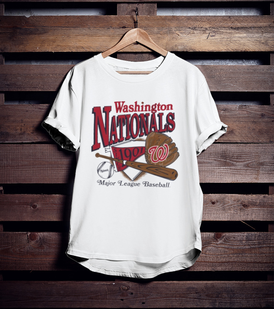 Washington Nationals Est 1901 Baseball Bat Glove Major League T-Shirt
