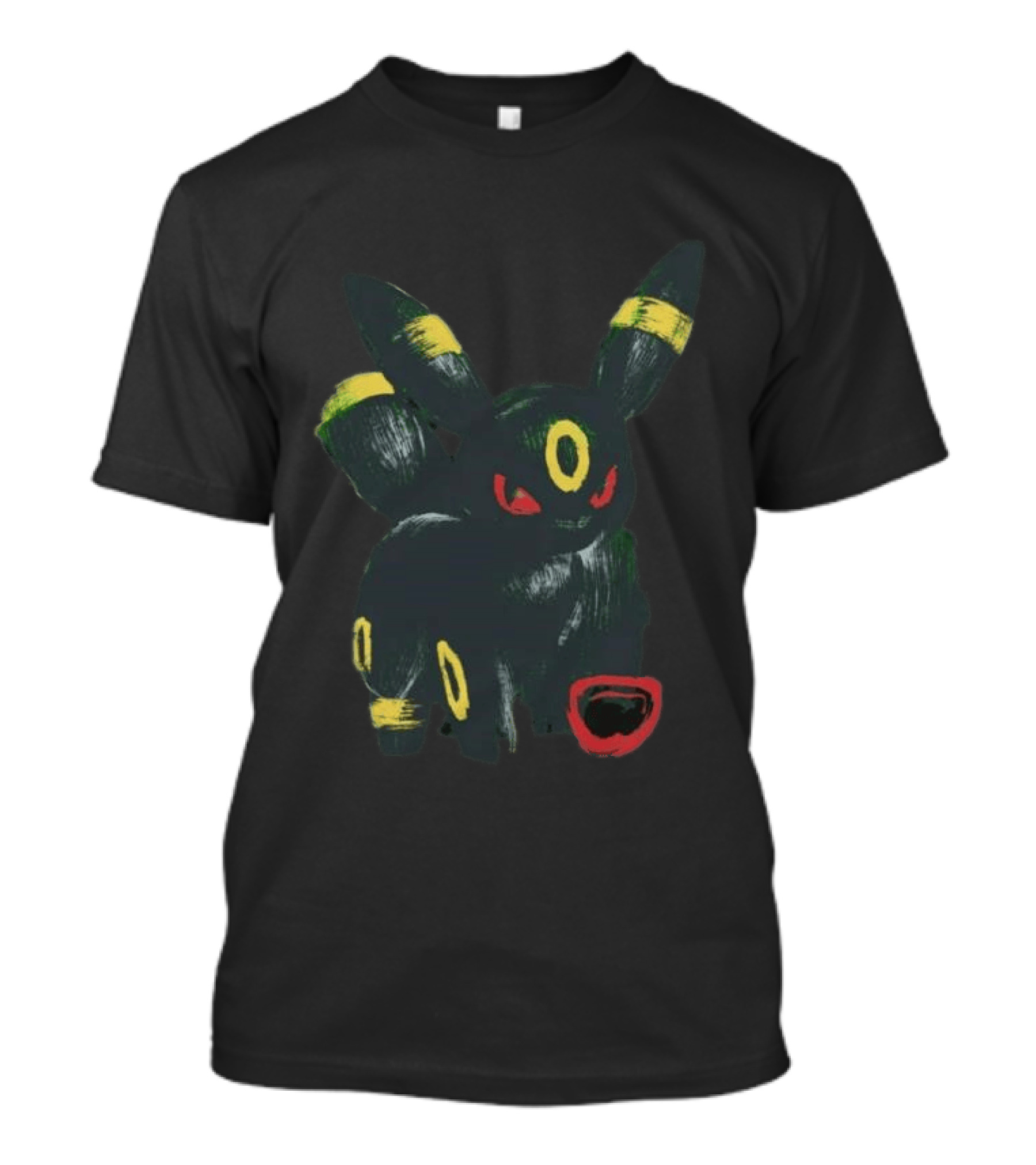 Umbreon Pokemon Distressed T-Shirt