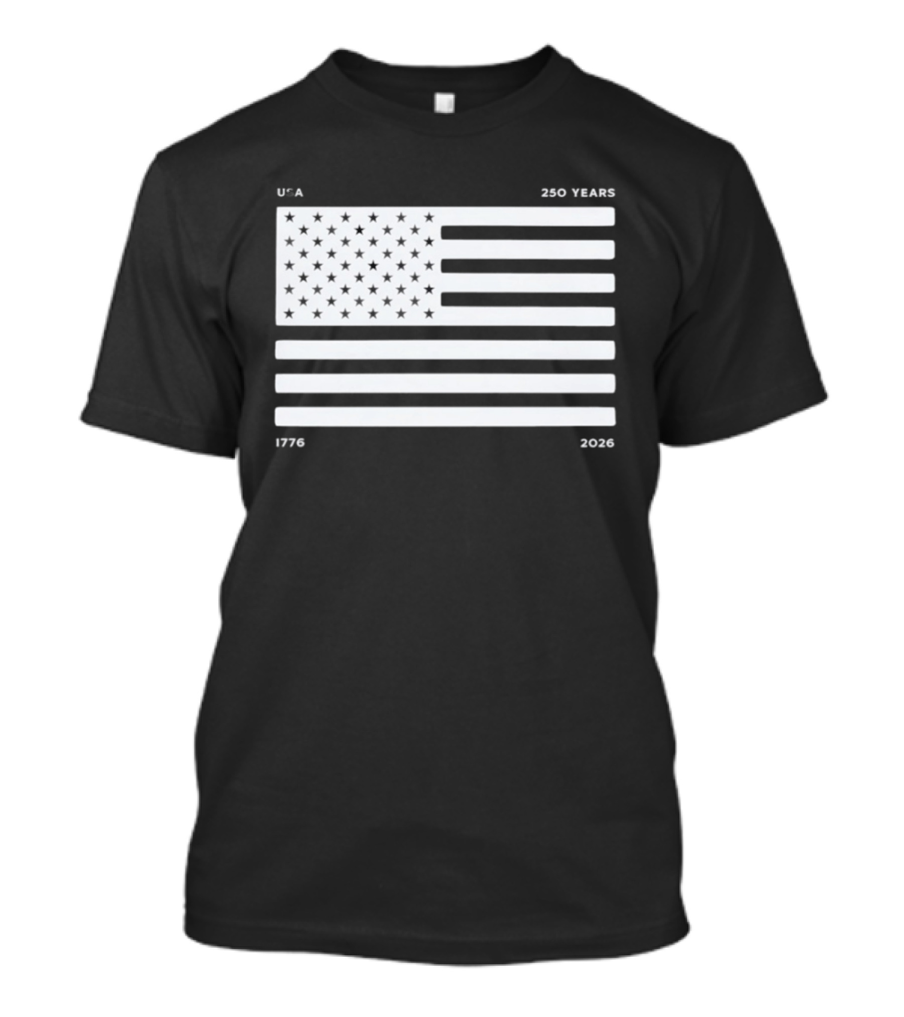 USA 250 Years 1776 2026 American Flag 250th Anniversary Celebration T-Shirt