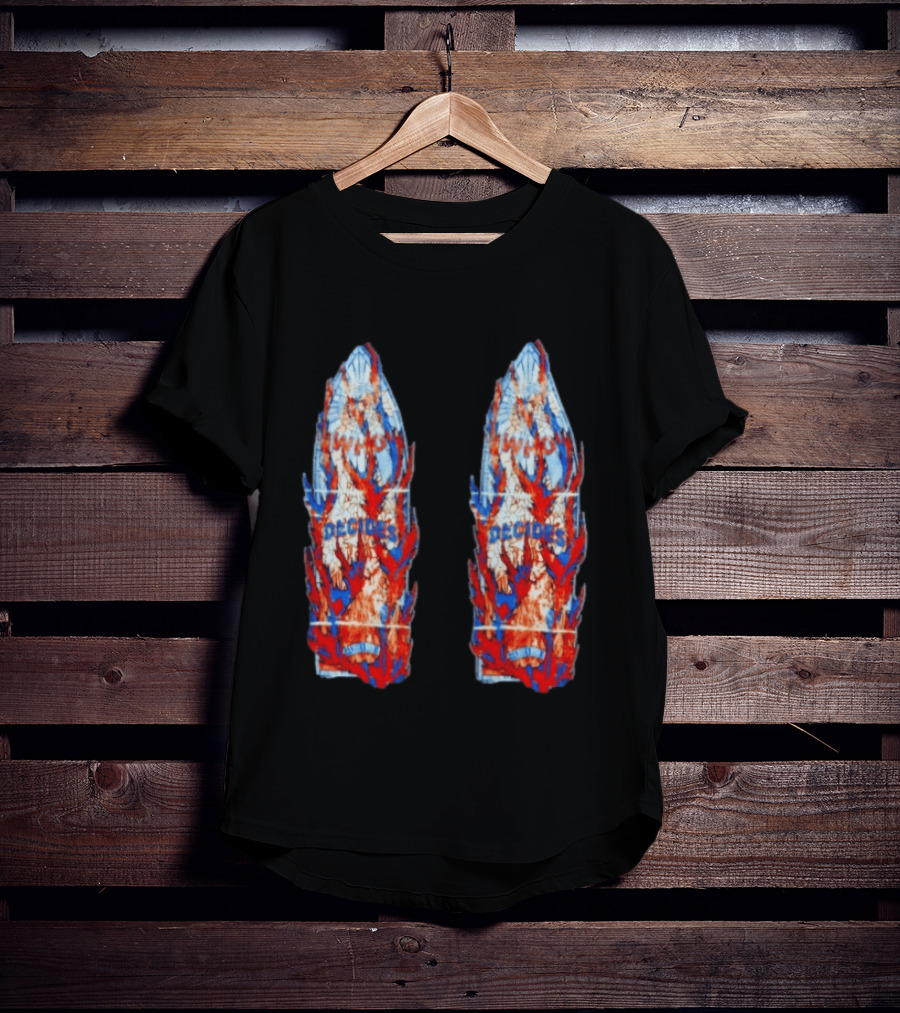 Who Decides War Stained Glass Angels In Flames Streetwear T-Shirt