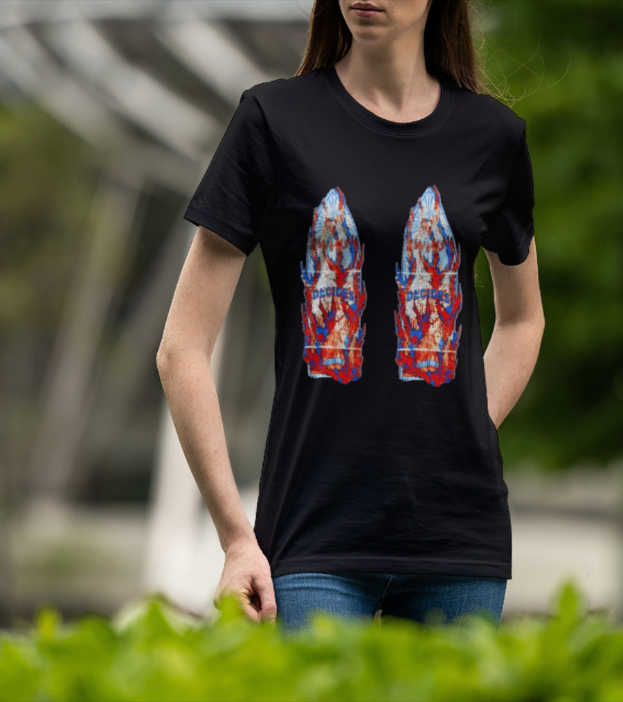 Who Decides War Stained Glass Angels In Flames Streetwear T-Shirt
