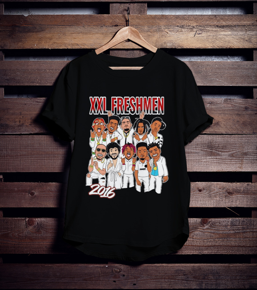 XXL Freshmen 2016 Rappers Cartoon Characters T-Shirt