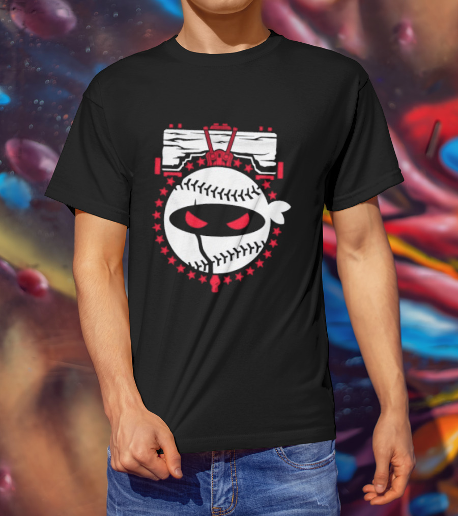 Ninja Baseball All Star With Pitching 26 Roto Wear T-Shirt