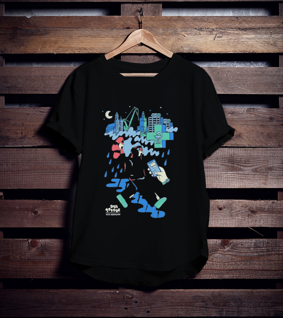 Taco Hemingway 2026 Tour Cityscape With Cross And Moon T-Shirt