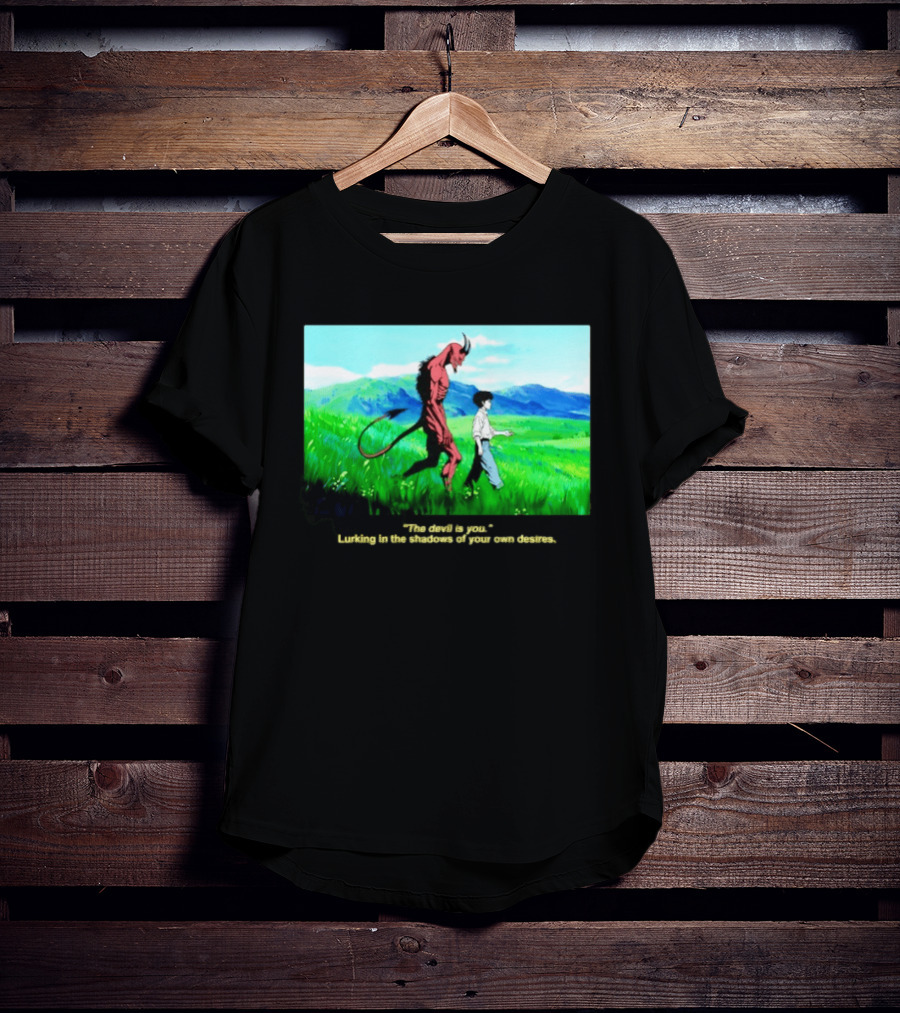 The Devil Is You Lurking In The Shadows Of Your Own Desires Anime Character Scene T-Shirt