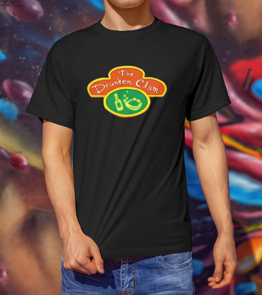 The Drunken Clam Family Guy Peter Griffin Neon Sign T-Shirt