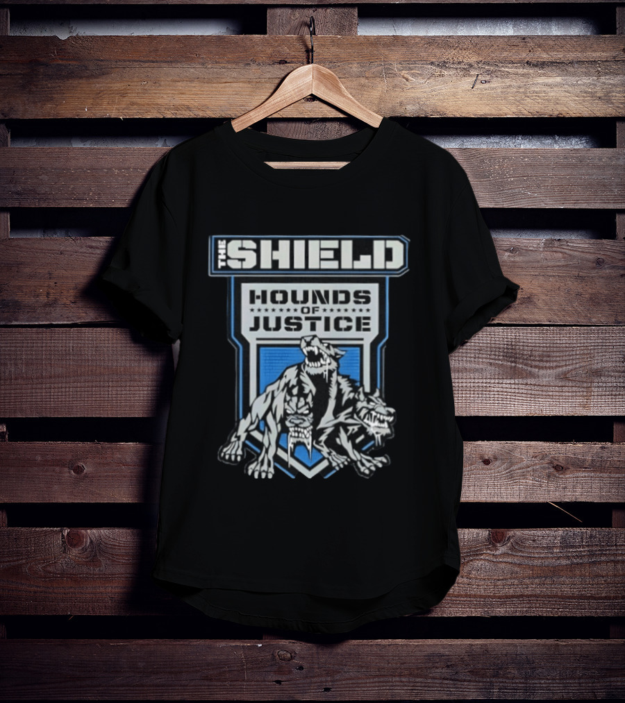 The Shield Hounds Of Justice WWE Wrestling Wolf Pack T-Shirt