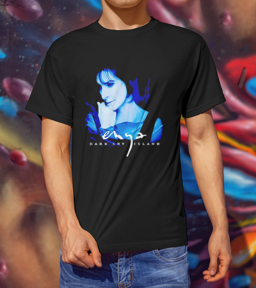Enya Dark Sky Island Album Blue T-Shirt