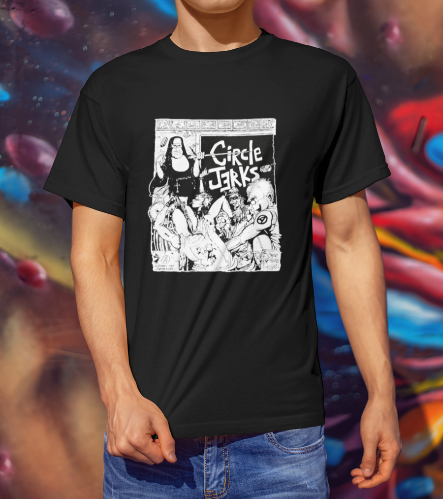 Circle Jerks Nun Punk Rock Band Chaos T-Shirt