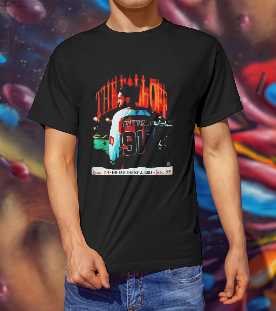 J Cole The Fall Off Fayetteville 910 Disc 29 Disc 34 T-Shirt