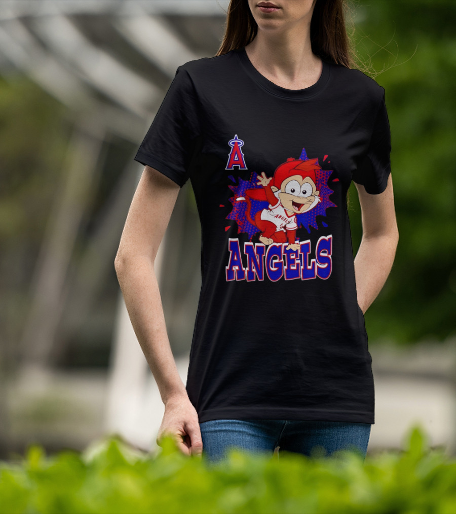Los Angeles Angels Rally Monkey Baseball MLB Team Fans T-Shirt