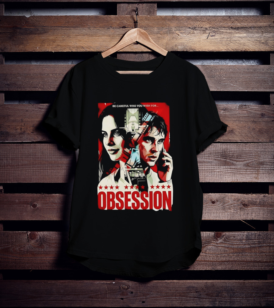 Obsession Be Careful Who You Wish For Movie Red And White Faces T-Shirt