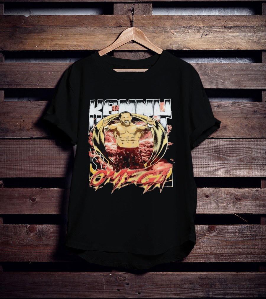 Kenny Omega AEW Wrestling Champion Dynamic Pose T-Shirt