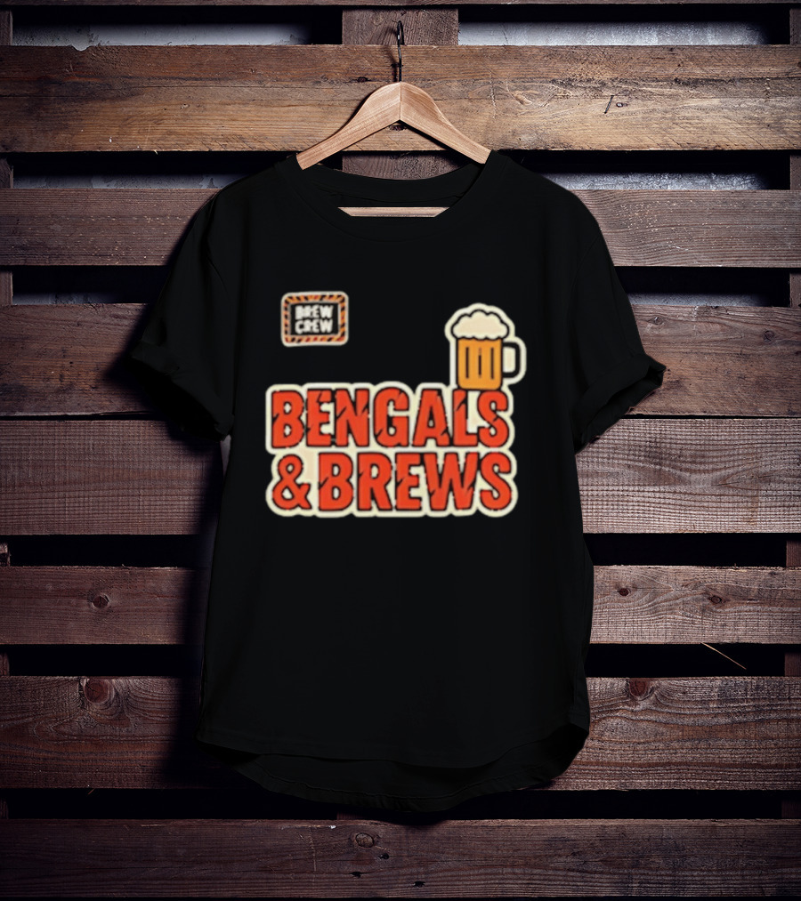 Bengals And Brews Brew Crew Beer T-Shirt