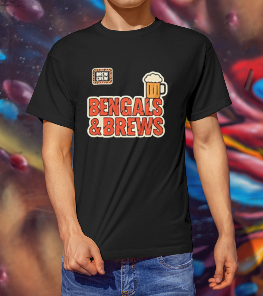 Bengals And Brews Brew Crew Beer T-Shirt