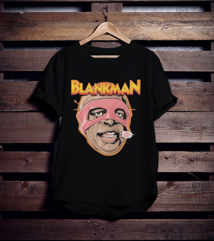 Blankman Look I'm A Crime Fighter Mask T-Shirt