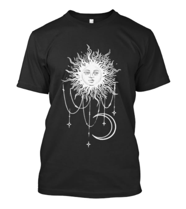 Boho Sun And Moon Celestial Astrology Mystical T-Shirt