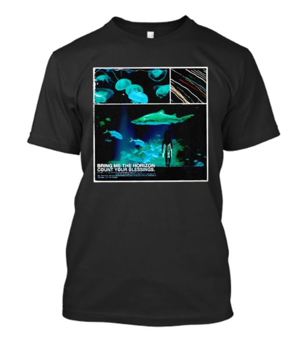 Bring Me The Horizon Count Your Blessings Aquarium Sharks And Jellyfish T-Shirt