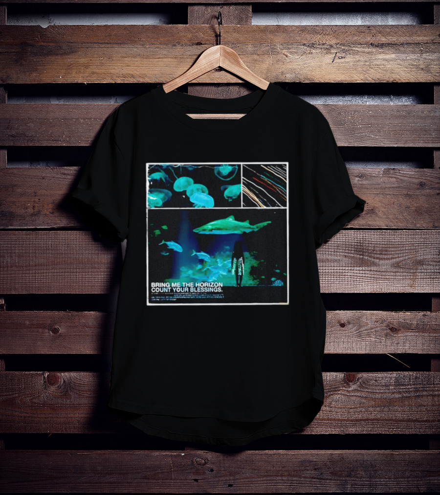 Bring Me The Horizon Count Your Blessings Aquarium Sharks And Jellyfish T-Shirt