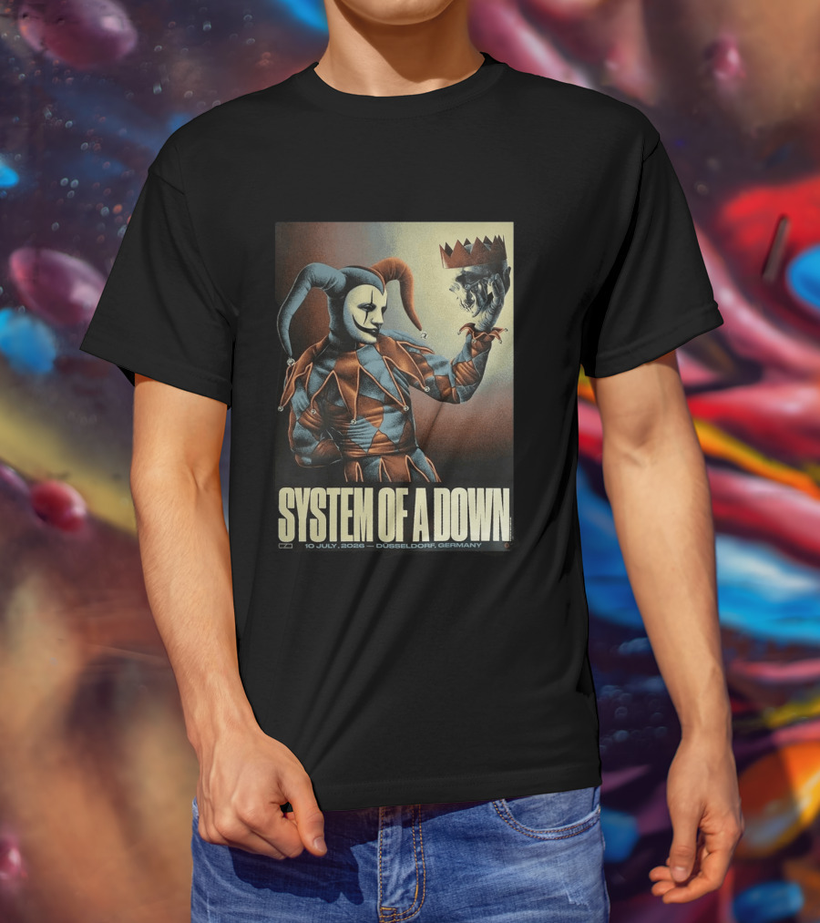 System Of A Down 2026 Düsseldorf Germany Pop Up Shop The Clown 10 July Open Air Park T-Shirt