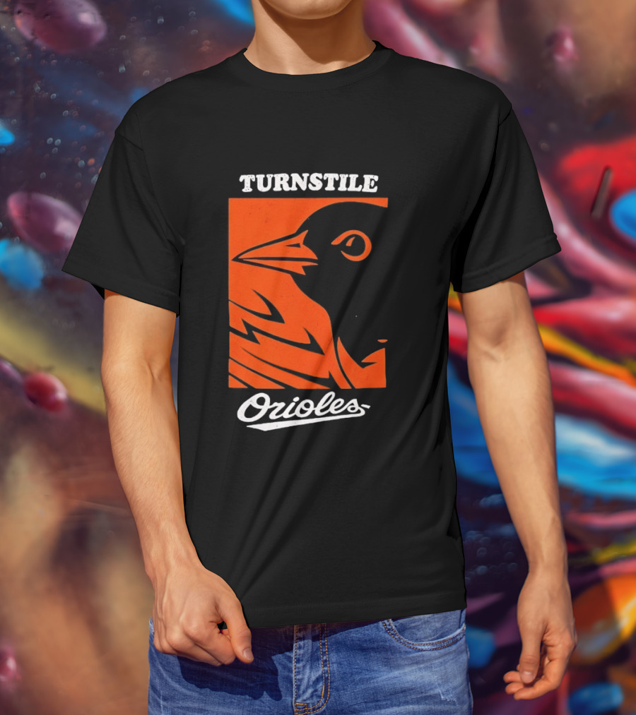 Turnstile Orioles Bird Orange T-Shirt