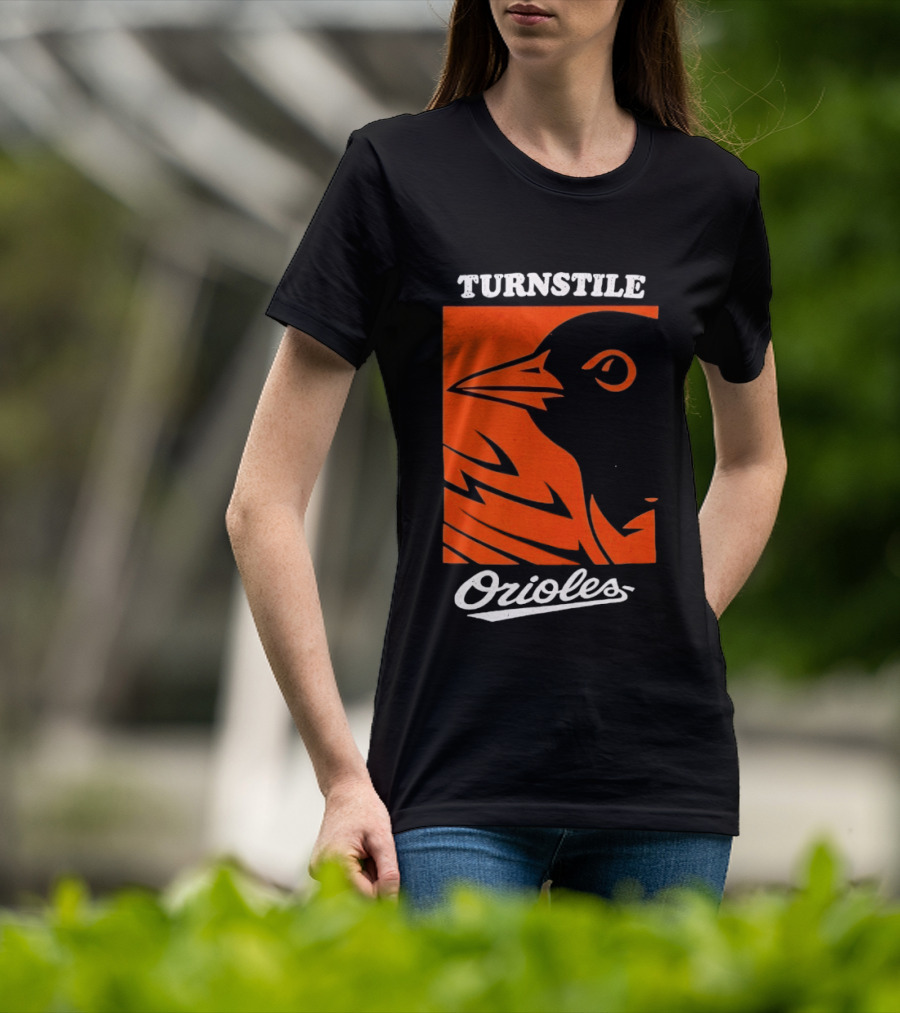 Turnstile Orioles Bird Orange T-Shirt