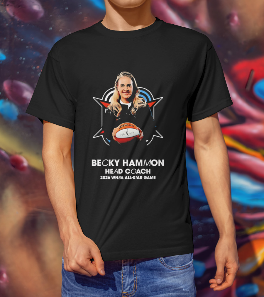 Becky Hammon Head Coach 2026 WNBA All Star Game T-Shirt