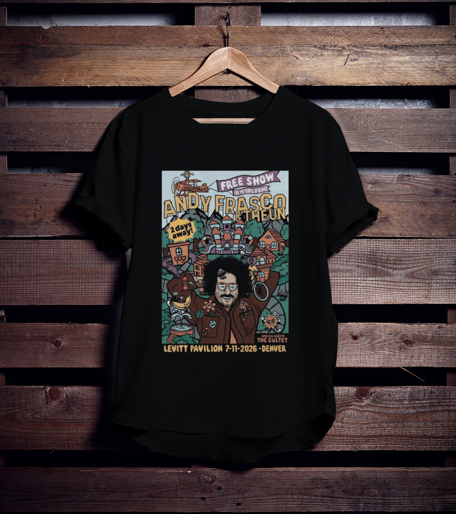 Andy Frasco & The U.N. Free Show Levitt Pavilion Denver 7 11 2026 Special Guests The Cutlet T-Shirt