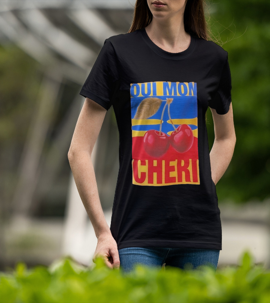 Oui Mon Cheri Cherry French Fruit T-Shirt