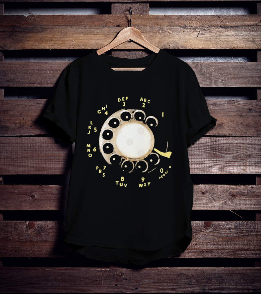 Rotary Telephone Dial ABC 1 2 3 T-Shirt