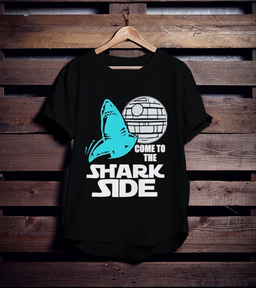 Come To The Shark Side With Death Star T-Shirt