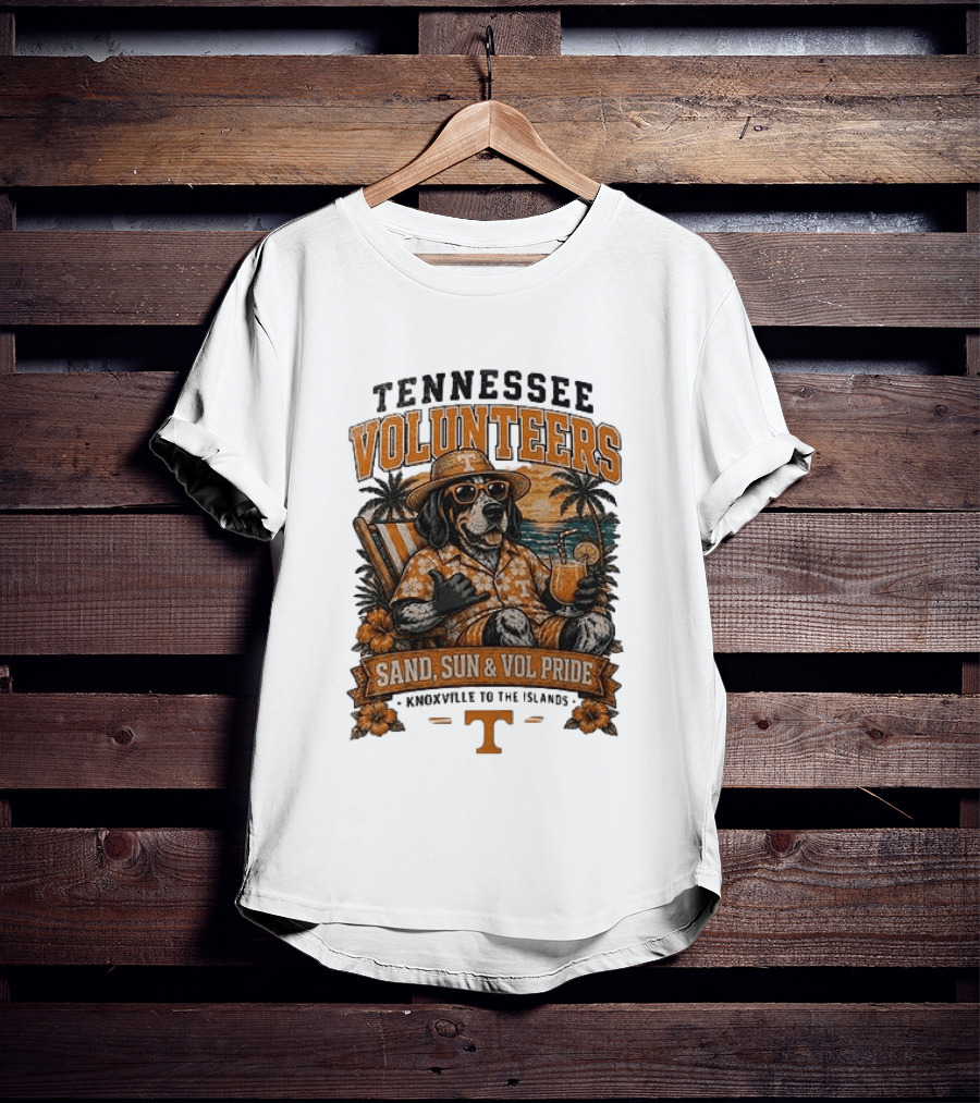 Tennessee Volunteers Sand Sun Knoxville To The Islands Vol Pride T-Shirt