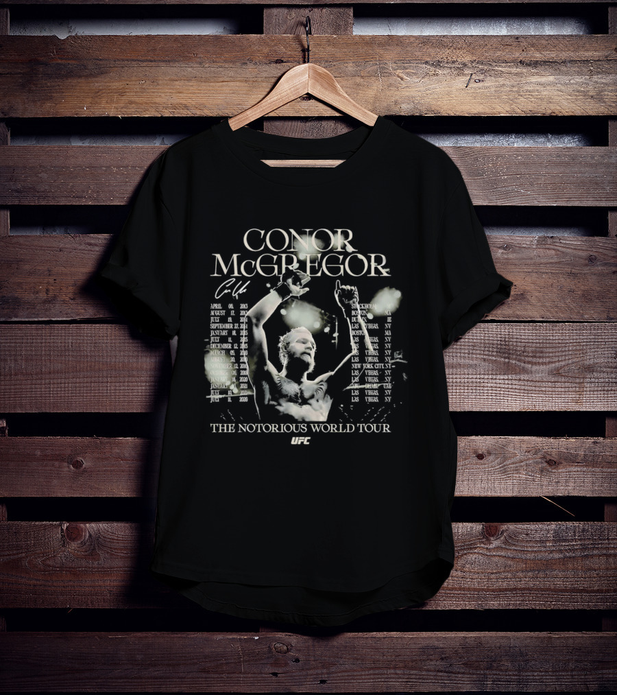 Conor McGregor The Notorious World Tour 2018 T-Shirt