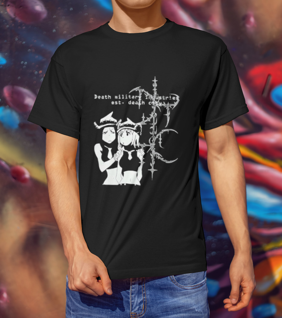 Death Military Industries Est Death City Anime Manga Cross T-Shirt