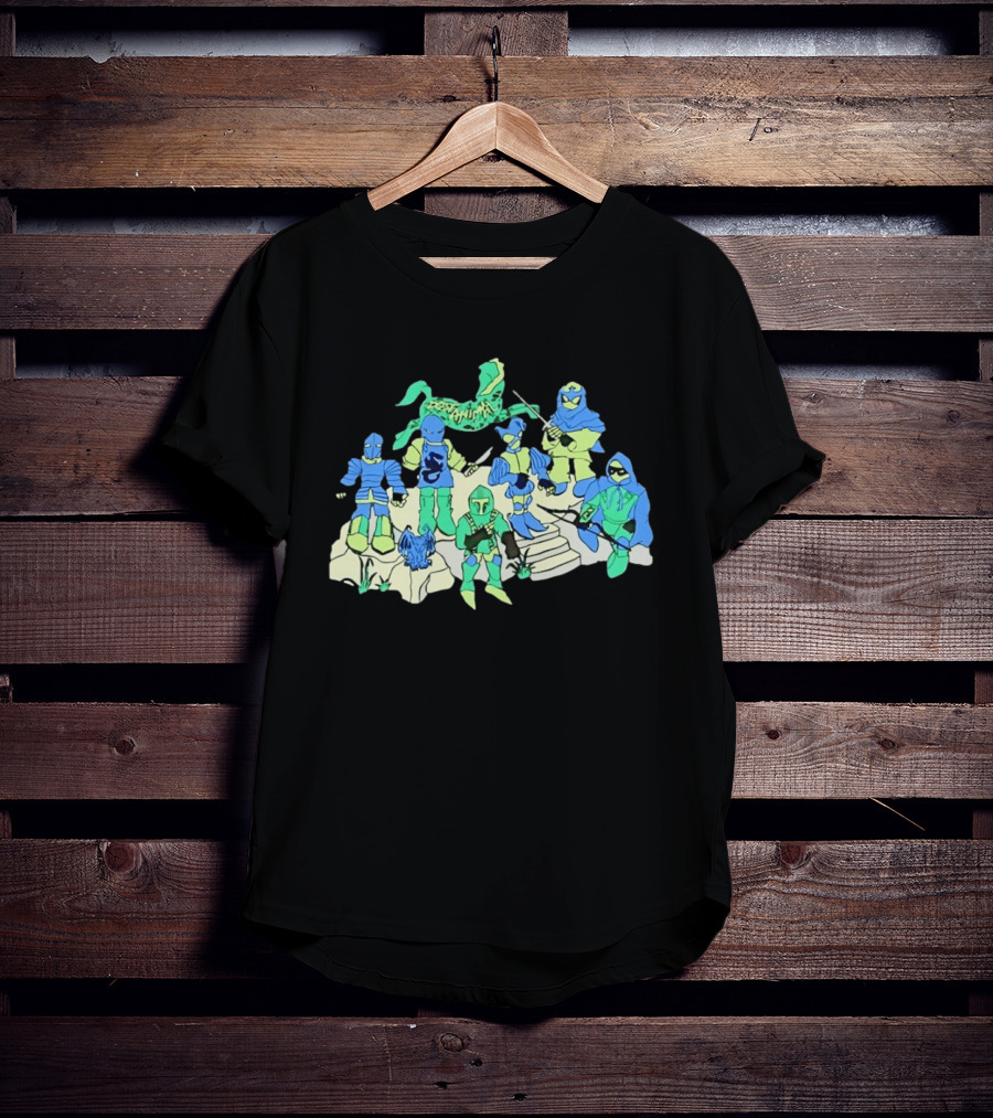 Dungeon Animal Fantasy Knight Warriors Group T-Shirt