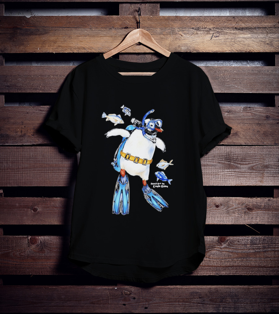 Penguin Snorkeling Underwater Adventure By Gonçalo Barriga T-Shirt