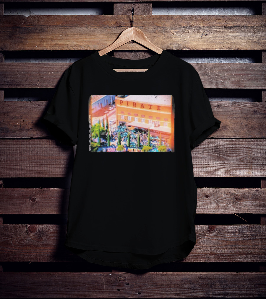 Pirate Life Brewery Port Adelaide Scene With Building And Crowd T-Shirt