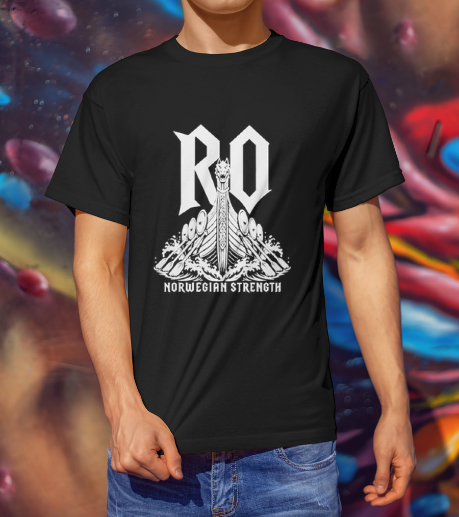 RO Viking Longship Norwegian Strength Nordic Warrior Heritage T-Shirt