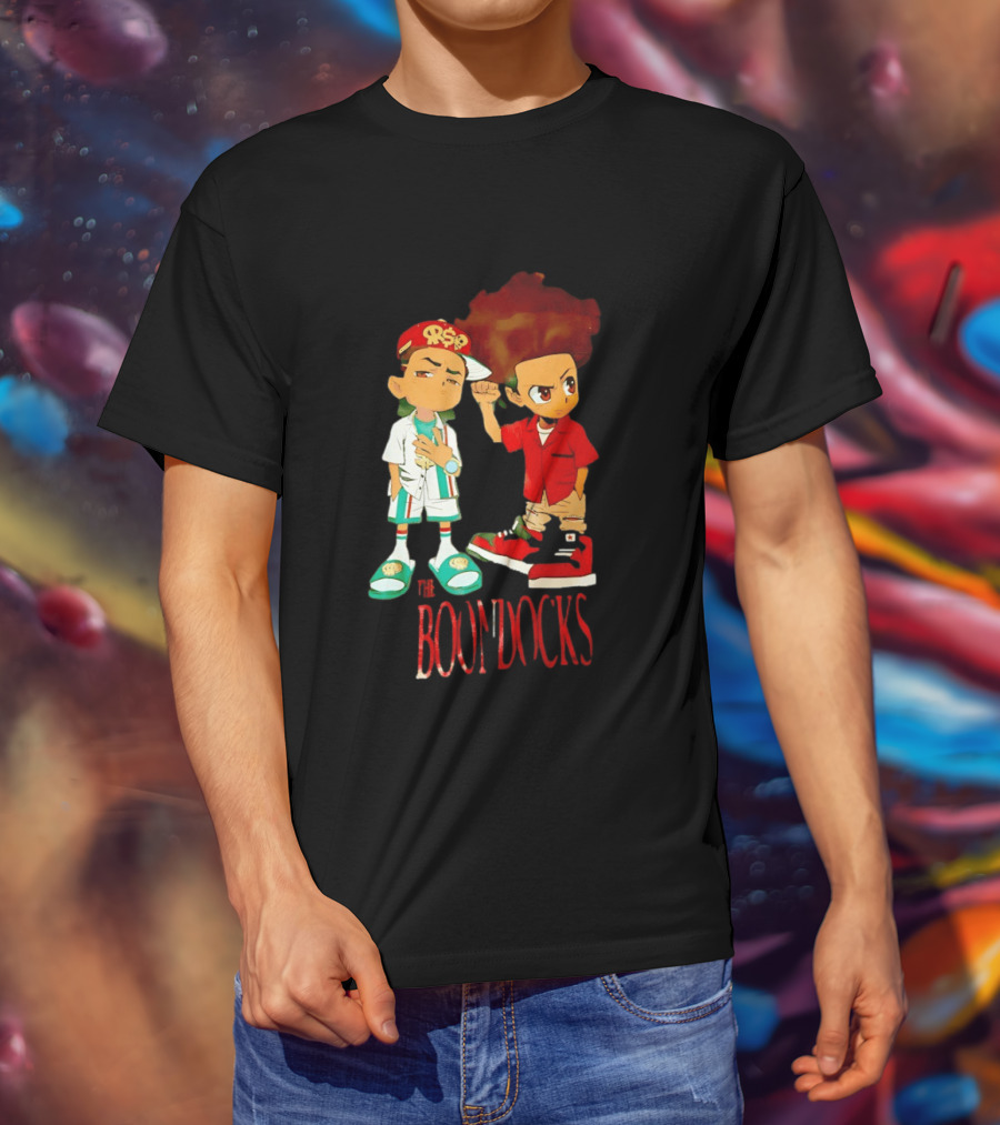 The Boondocks Riley And Huey Freeman Characters By Aaron McGruder T-Shirt