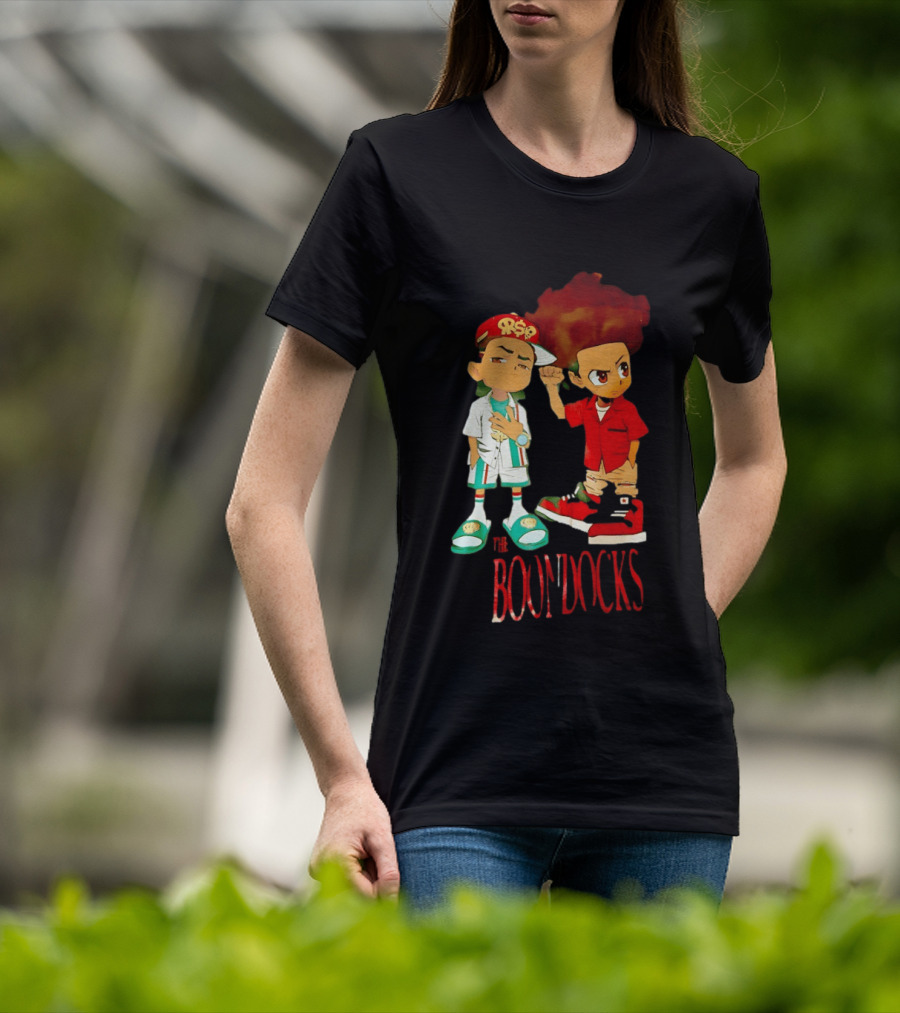 The Boondocks Riley And Huey Freeman Characters By Aaron McGruder T-Shirt