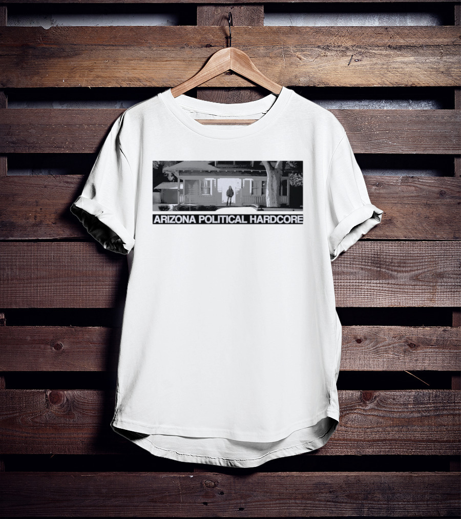 Arizona Political Hardcore House Black And White T-Shirt