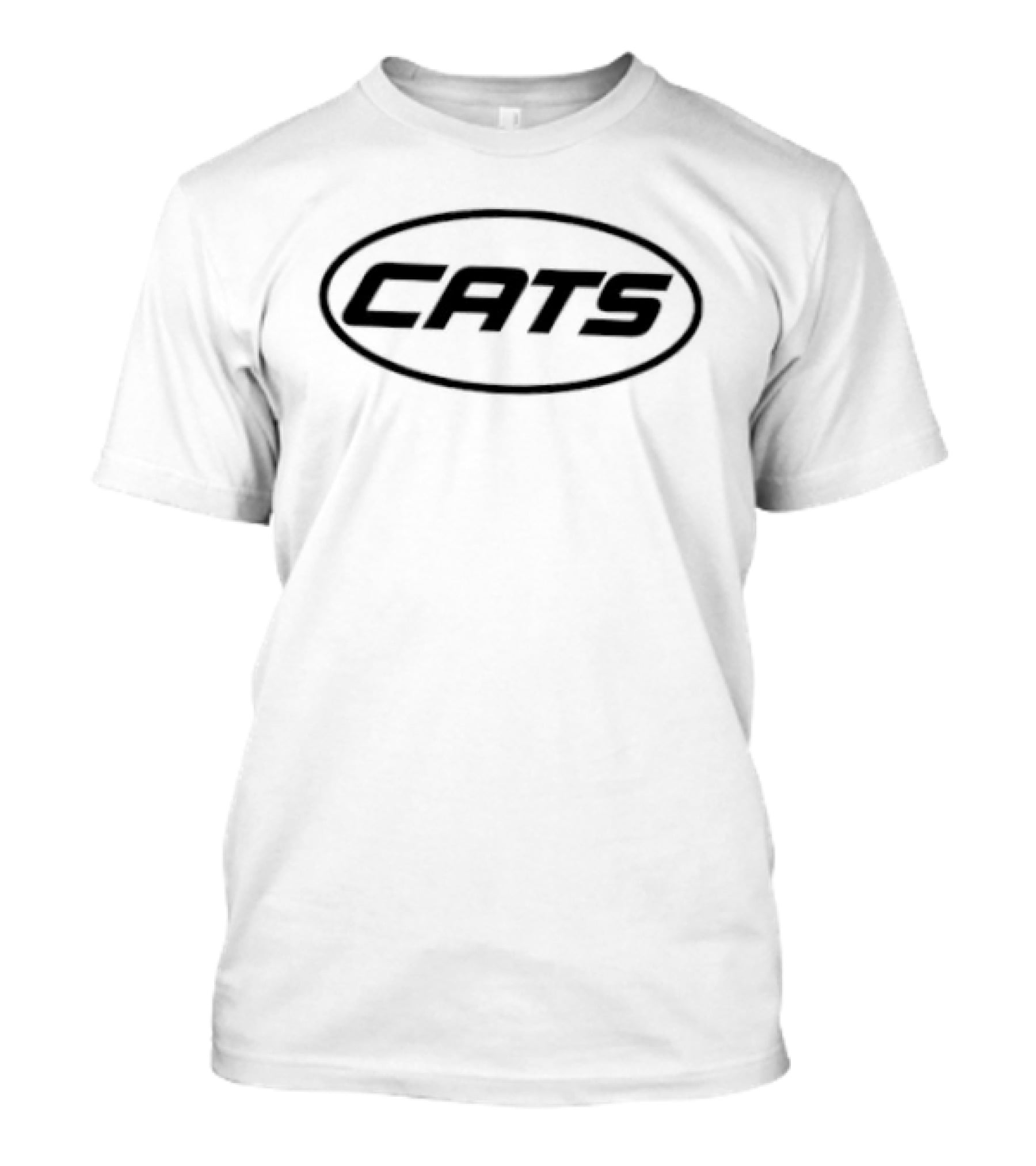 Cats Mono Minimalist Oval T-Shirt