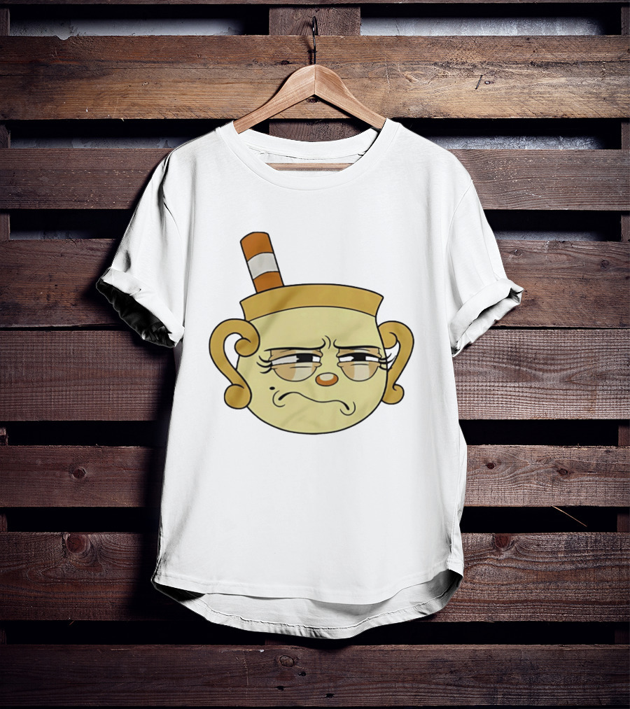 Cuphead Man Grumpy Face T-Shirt